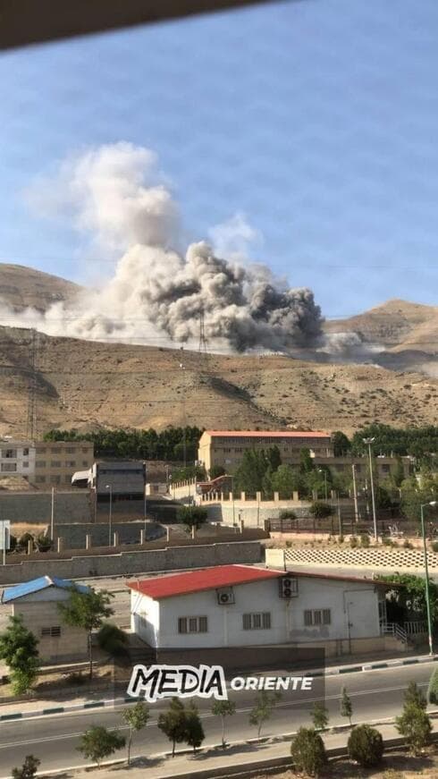 Ataques israelíes en Teherán. 