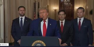 Declaración de Trump en la Casa Blanca tras el ataque a Irán. 