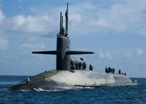 El submarino Georgia, capaz de albergar y lanzar misiles Tomahawk. 