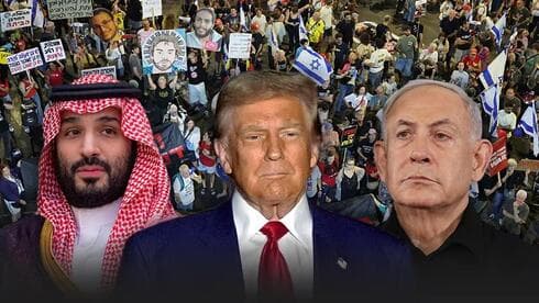 Mohamed bin Salman, Donald Trump y Benjamín Netanyahu, actores de un posible acuerdo en Oriente Medio. (Ynet) Mohamed bin Salman, Donald Trump y Benjamín Netanyahu, actores de un posible acuerdo en Oriente Medio.