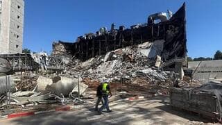 El prestitioso Instituto Weizmann tras el impacto de un misil iraní. 