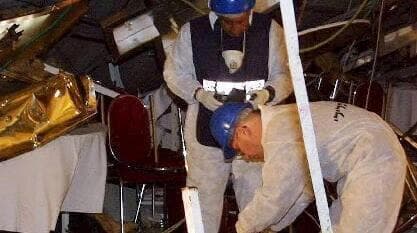 Secuelas del atentado terrorista en el Park Hotel de Netanya en 2002.