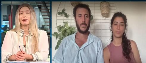 Lavlov Melinkov y Ella Dyches, entrevistados por Ynet. 