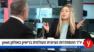 Yaakov Hagoel, entrevistado en los estudios de Ynet. 
