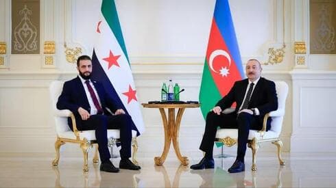 Presidentes de Siria y Azerbaiján, Ahmed al-Shara e Ilham Aliyev. 