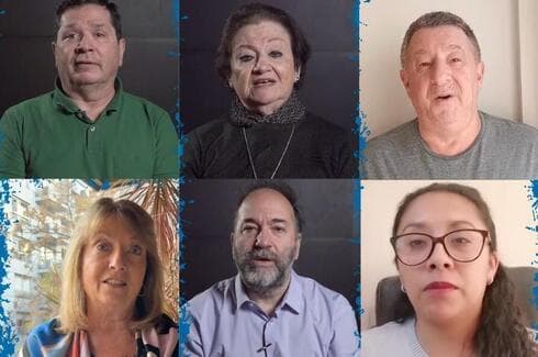 Familiares de víctimas del atentado de 1994 contra la AMIA. 