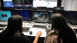 La Sala Nacional de Operaciones de la Dirección Cibernética. Allí también identificaron un fuerte aumento de los ataques. (Oded Karni) La Sala Nacional de Operaciones de la Dirección Cibernética. Allí también identificaron un fuerte aumento de los ataques.