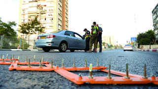 מחסום משטרתי בחולון