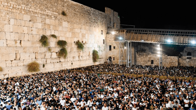 אמירת סליחות בכותל 
