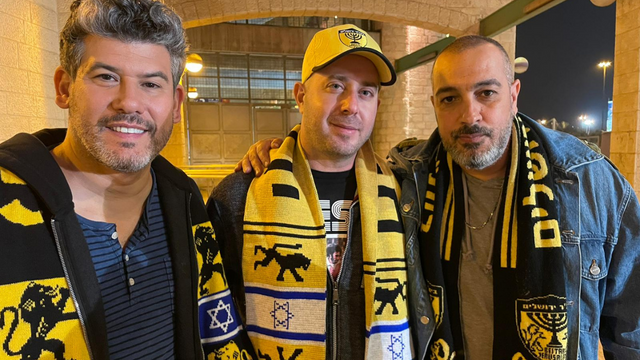גיא אמיר, אייל אשוש וחנן סביון בצילומי הסדרה