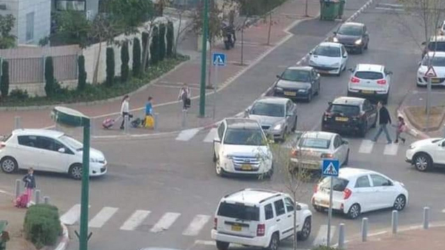 הצומת המסוכן ליד בית הספר אור שמרית