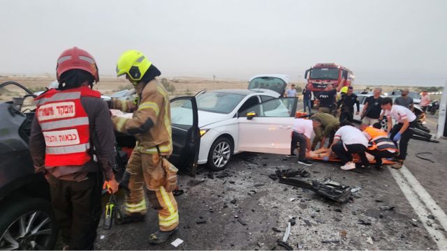 תאונה בכביש 90 הערב