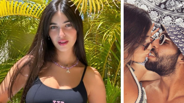 לין אלפי (בתמונה הקטנה עם אבי בתה הדר מצליח)