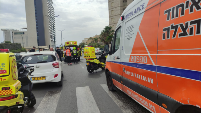 זירת התאונה ברחוב קהילת צפת