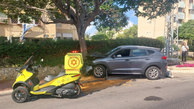 זירת התאונה בקרית ביאליק