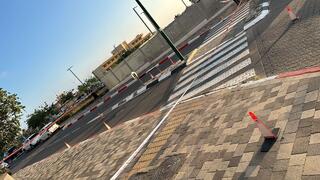 זירת האירוע ברחוב יוסף לפיד
