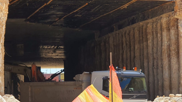 נפרצה המנהרה המובילה לנמלי המפרץ מתחת לכביש 22