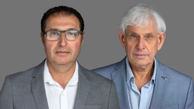 מימין: ויקטור גורבונוס ואיציק ברסלב