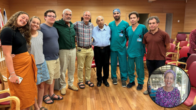 המפגש בהדסה עם בני משפחה של לוסי די ז"ל ולוסי בקטן