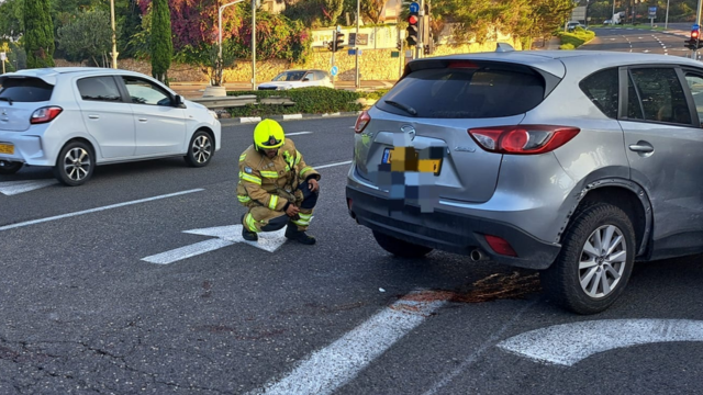 זירת האירוע הדריסה בצומת דניה