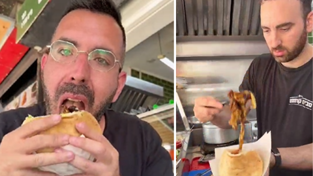 צחי אוכל את ישראל בסביח קונספט