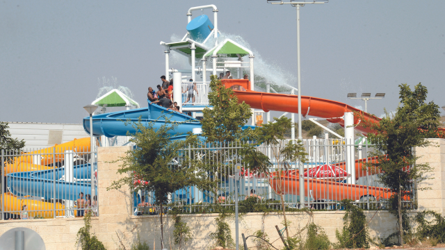 "מספיק בריכה אחת". פארק המים בליגד