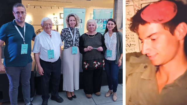 מימין: הגר פרייטג- מנהלת התכנית, ז'ורז'ט אלגרבלי, ליאת ליפסקי פוזיצקי, מרדכי אלגרבלי, אופיר אלגרבלי