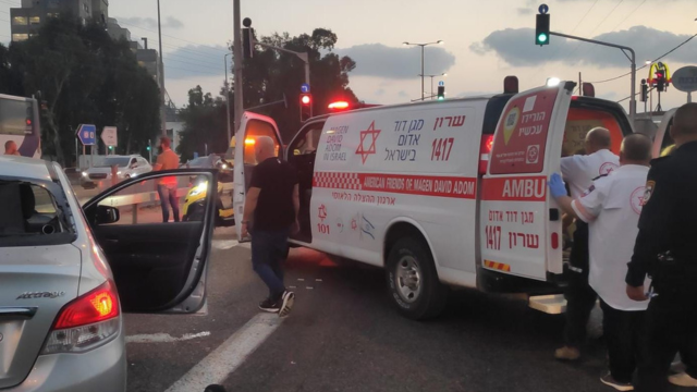 זירת הרצח בגן שמואל. אתמול
