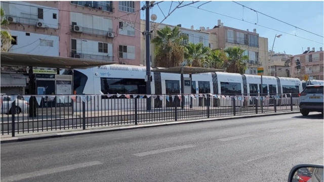 הרכבת הקלה בפתח תקוה - תמונת פייסבוק
