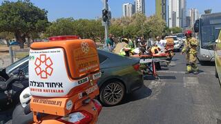 מזירת התאונה בבת ים