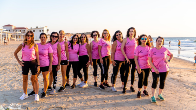קבוצת "גמני רצה" בחדרה. מלוות אחת את השניה