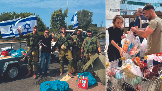 איסוף מצרכי מזון עבור חיילי צה"ל 