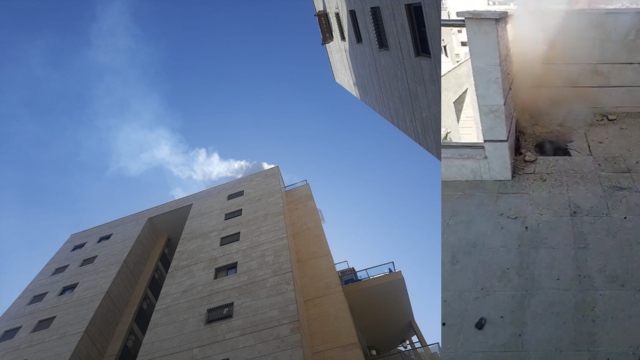 הפגיעה בבניין בפתח תקוה