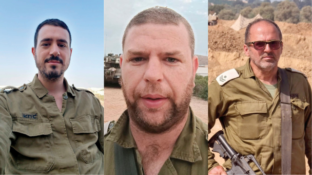 מימין: שמוליק דורון, נתנאל ברק ונתנאל בן עמי