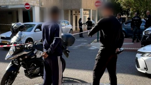 זירת האירוע ברחוב הדקלים בקרית ביאליק