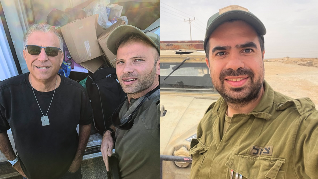הרב דוד אריאס במילואים ואיתן קושניר בשטח