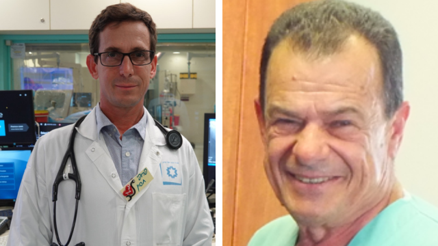 מימין: פרופסור חסין - האבא והבן