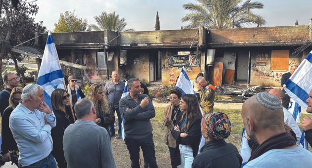 הנהלת עיריית עפולה בביקור בכפר עזה