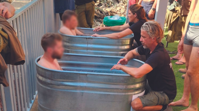 טיפול בחיילים באמצעות קרח