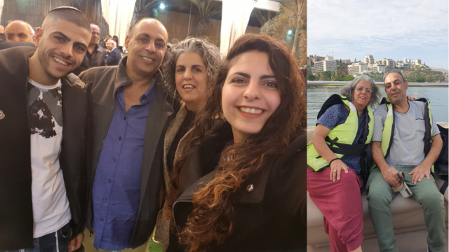 יעקב אברהם עם בני משפחתו
