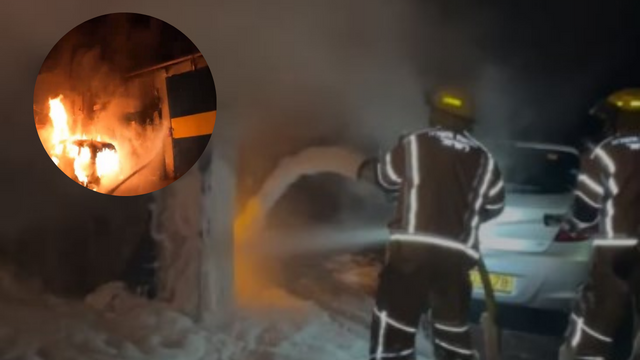 לילה של שריפות בחולון