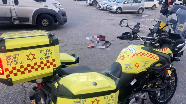 זירת האירוע בקרית ביאליק