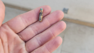 הקליע שנמצא בעקבות הירי