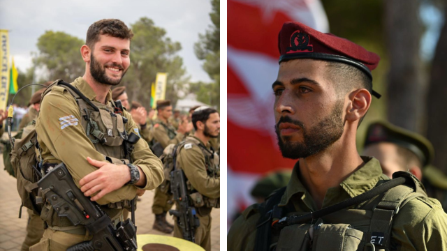 מימין: סרן אייל מבורך טויטו ז"ל, סמ"ר מיכאל בן חמו ז"ל. לזכרם