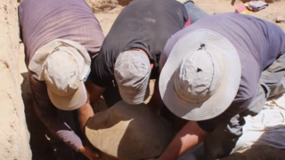 החוקרים באתר החפירות