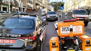 מזירת האירוע ברחוב בלפור
