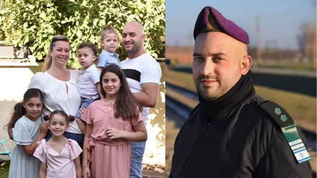 סא"ל נתי אלקובי ומשפחתו