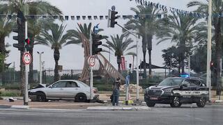 מזירת התאונה הקטלנית בפתח תקוה
