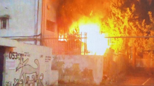 בשריפה במבנה רחוב הרצל חיפה