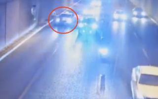 תיעוד המעצר בכביש בגין